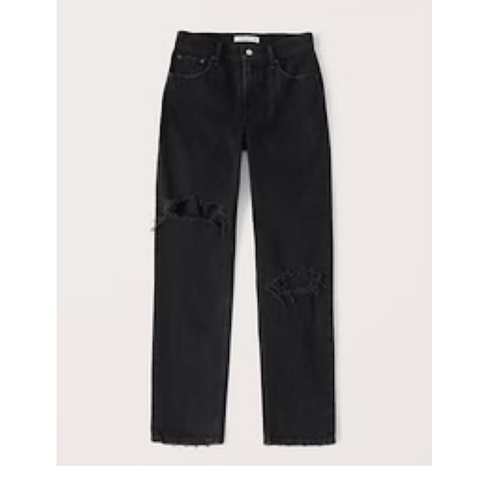 Abercrombie & Fitch Black Ripped Jeans
